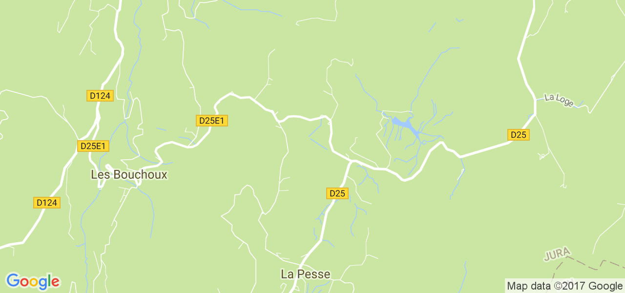 map de la ville de La Pesse