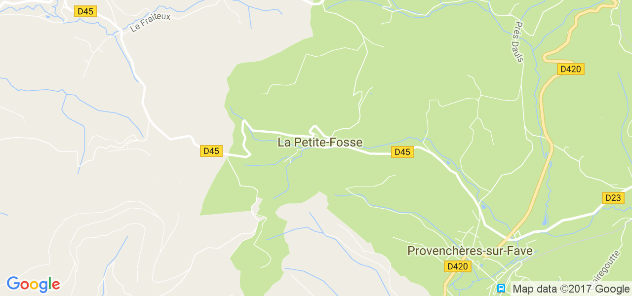 map de la ville de La Petite-Fosse