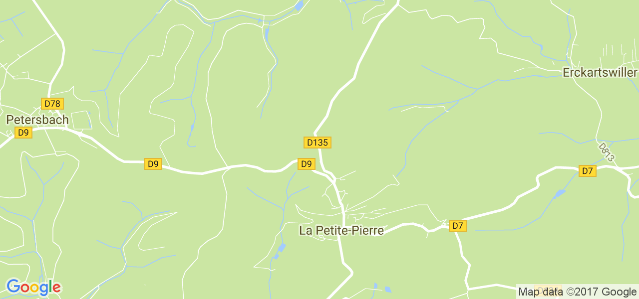 map de la ville de La Petite-Pierre