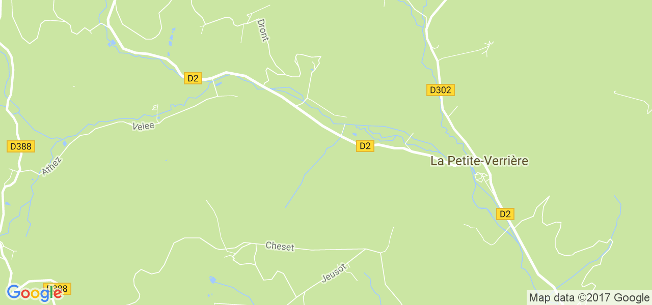 map de la ville de La Petite-Verrière