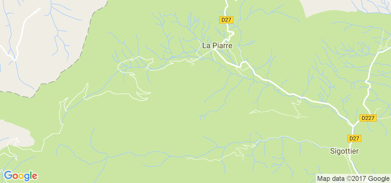 map de la ville de La Piarre