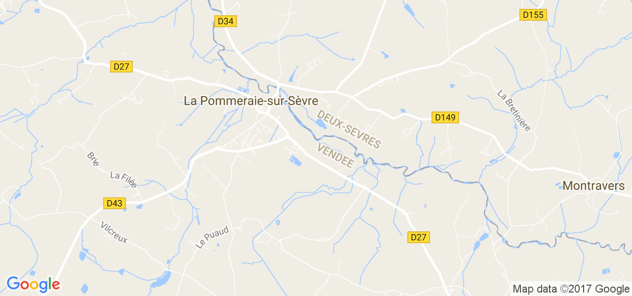 map de la ville de La Pommeraie-sur-Sèvre