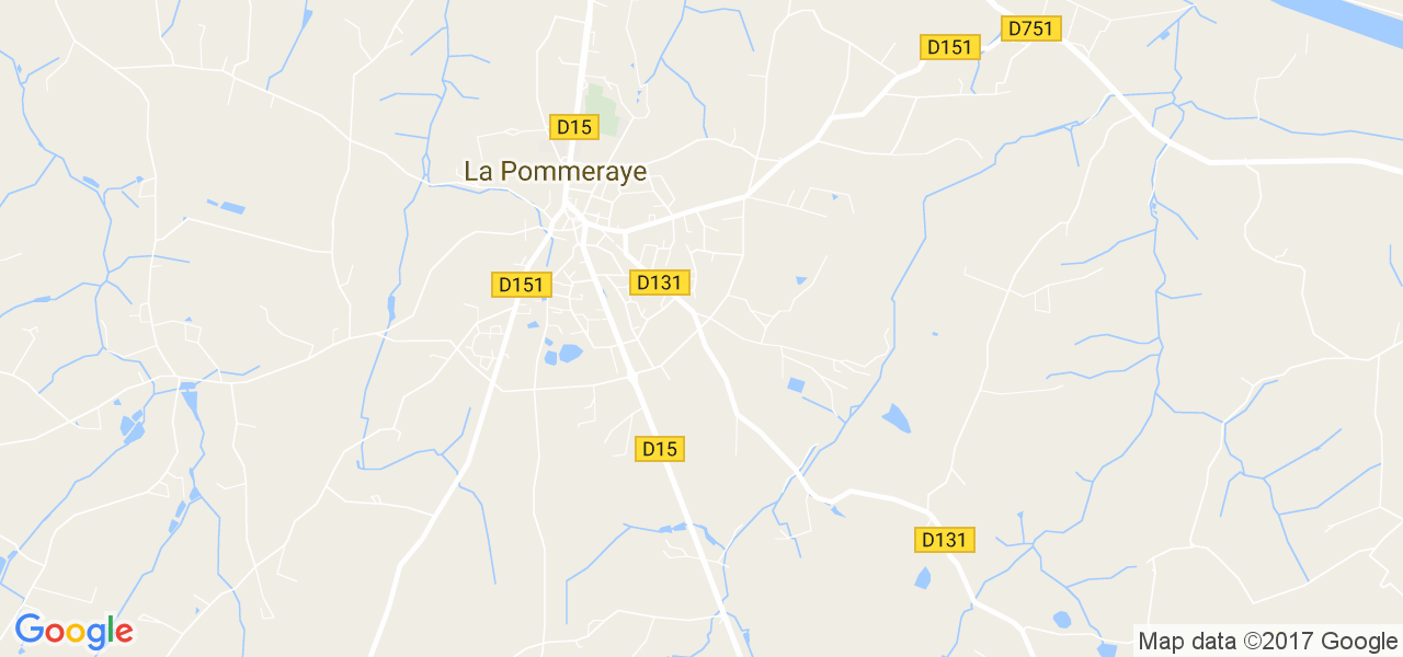 map de la ville de La Pommeraye