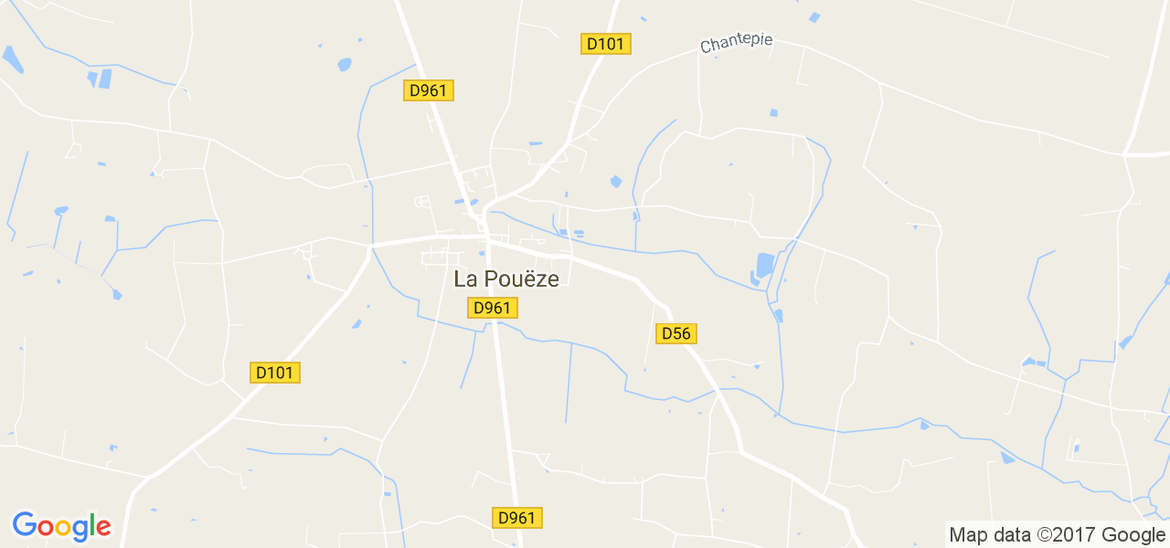 map de la ville de La Pouëze