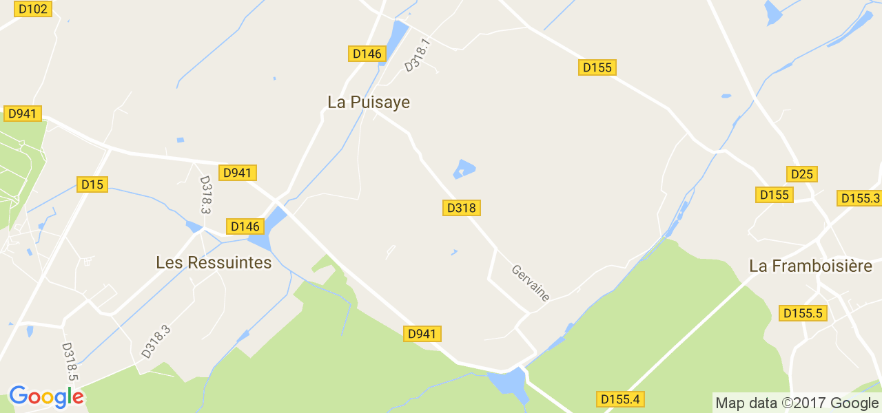 map de la ville de La Puisaye