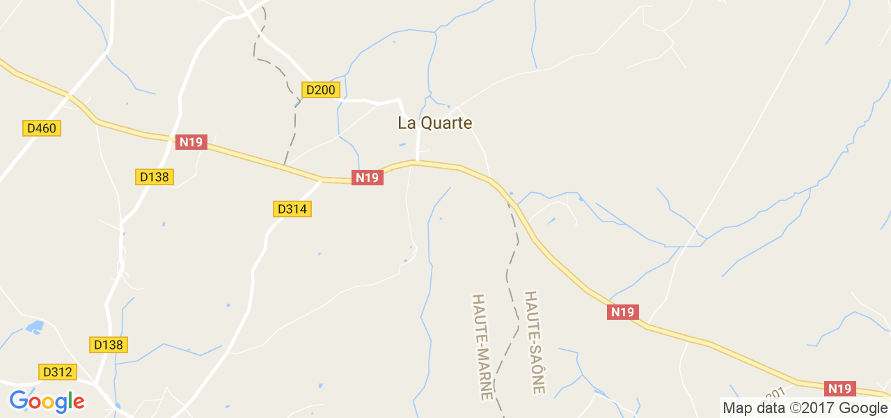 map de la ville de La Quarte