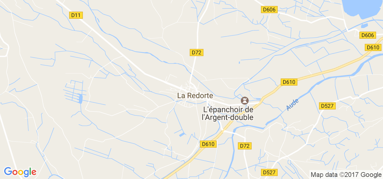 map de la ville de La Redorte