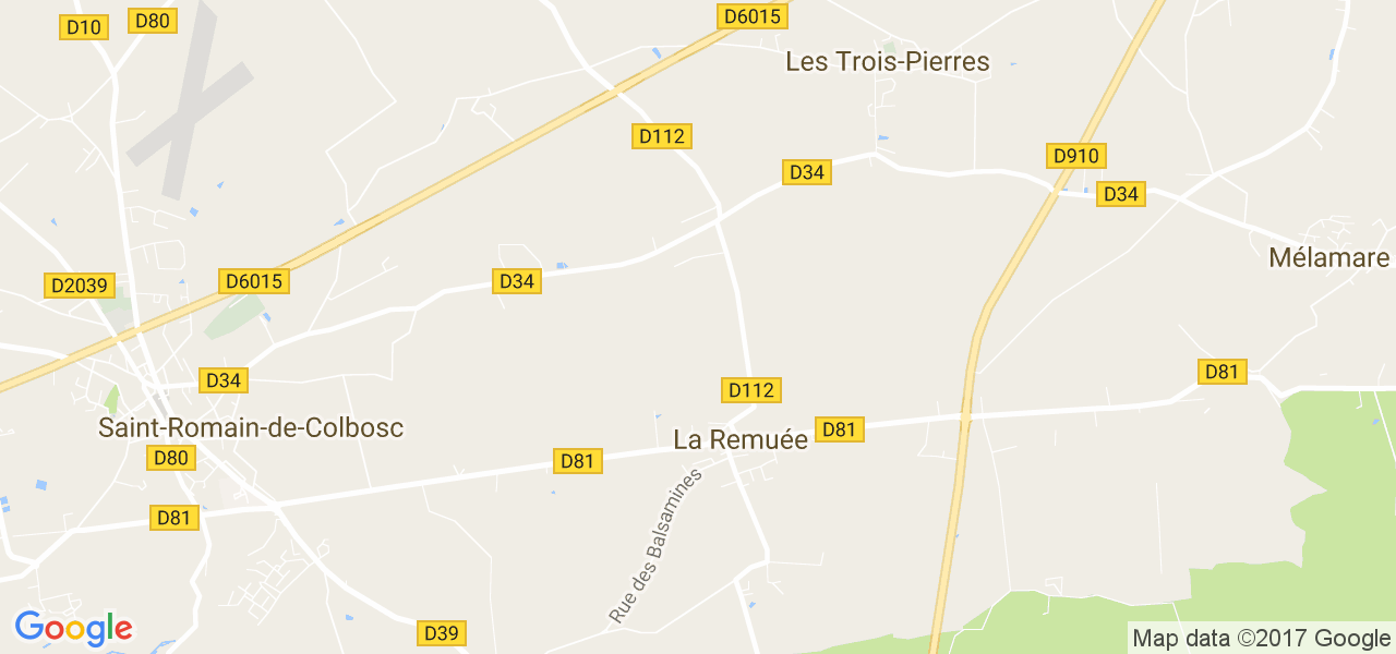 map de la ville de La Remuée