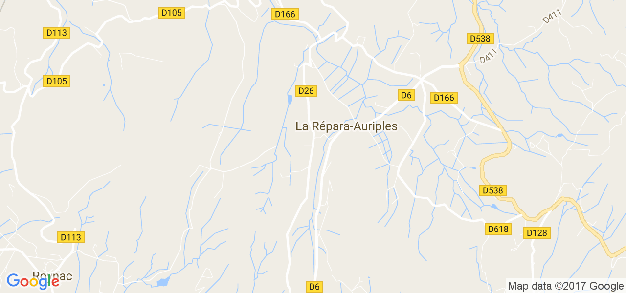 map de la ville de La Répara-Auriples