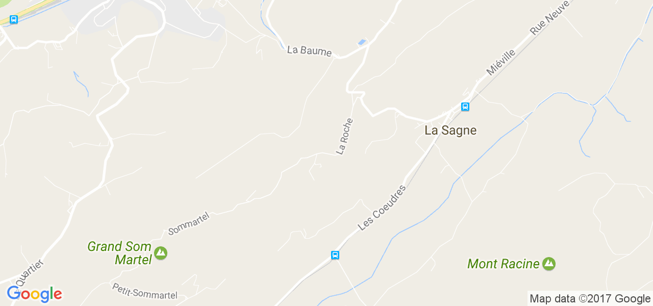 map de la ville de La Roche