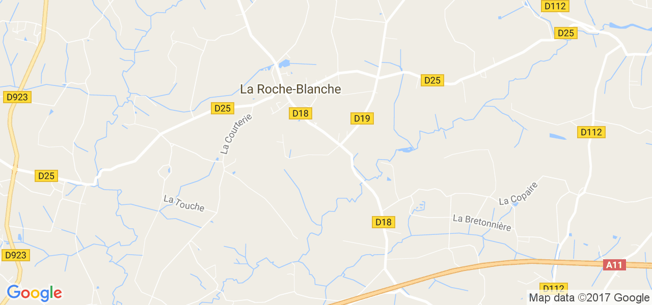 map de la ville de La Roche-Blanche