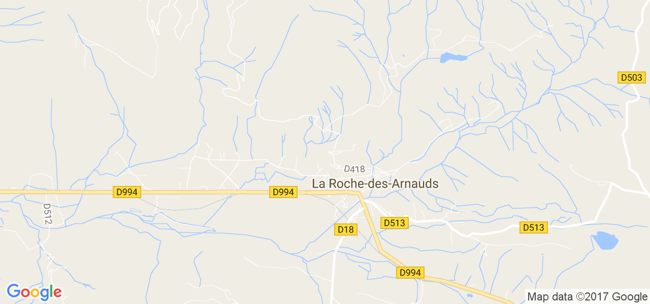 map de la ville de La Roche-des-Arnauds