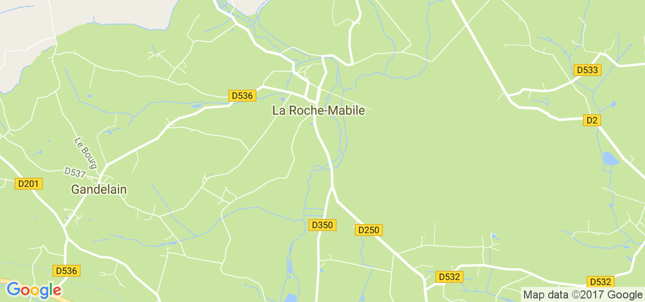 map de la ville de La Roche-Mabile