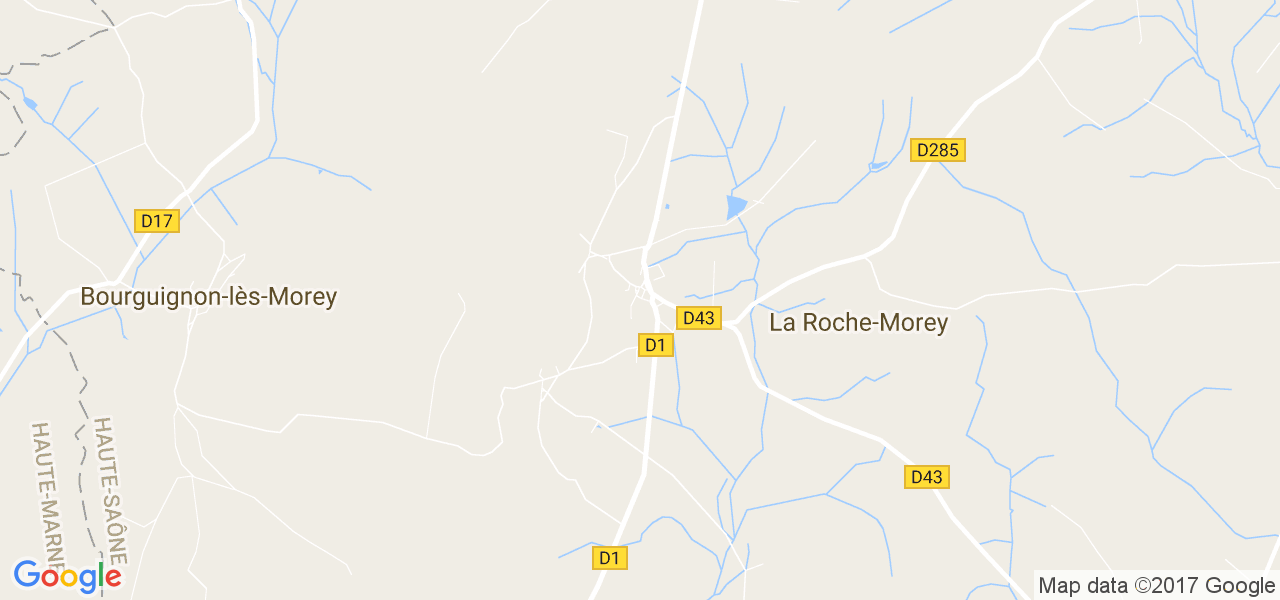 map de la ville de La Roche-Morey