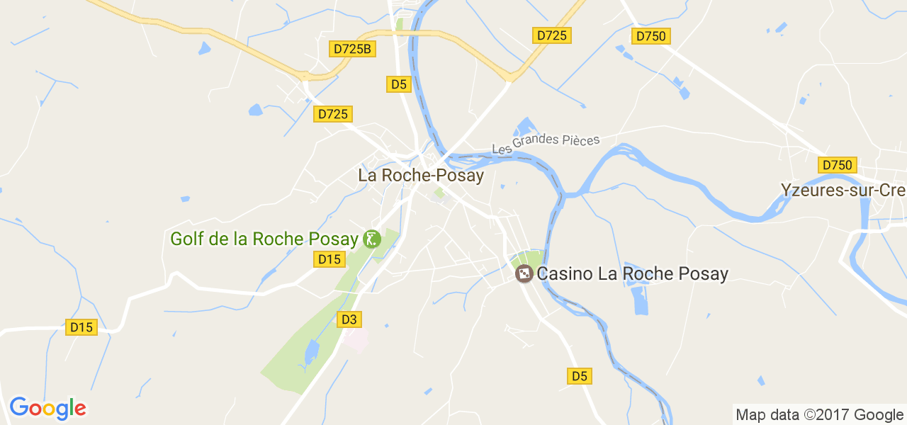 map de la ville de La Roche-Posay