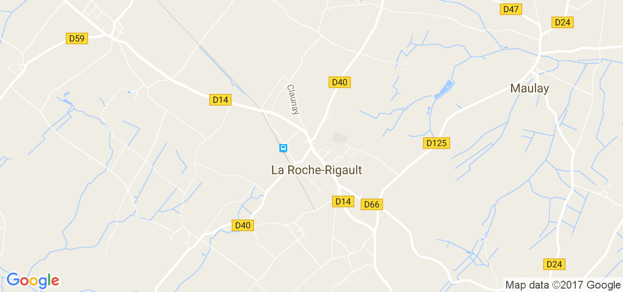 map de la ville de La Roche-Rigault