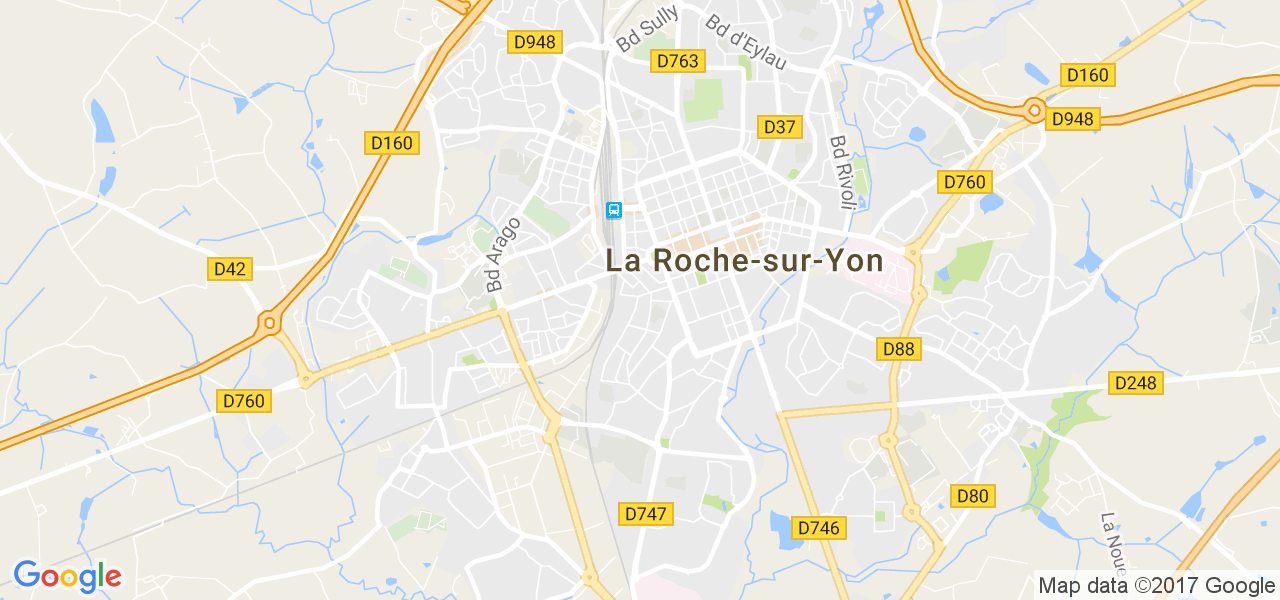 map de la ville de La Roche-sur-Yon