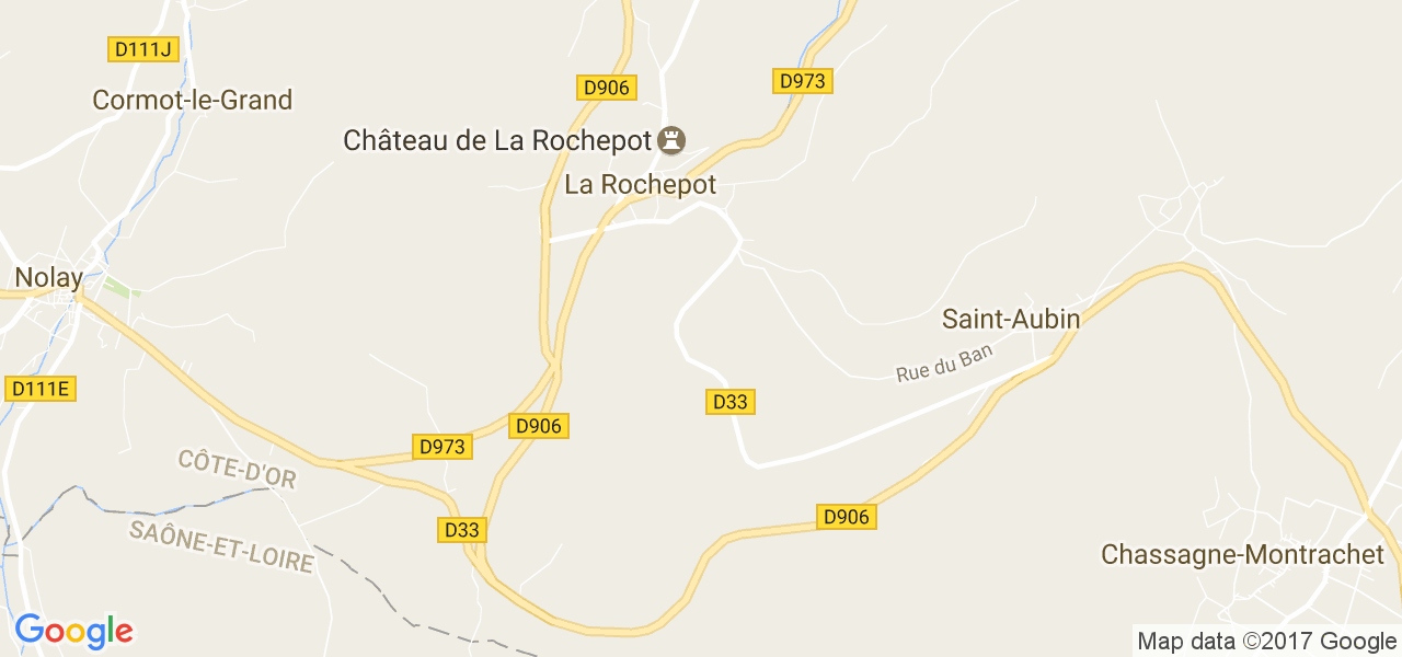 map de la ville de La Rochepot