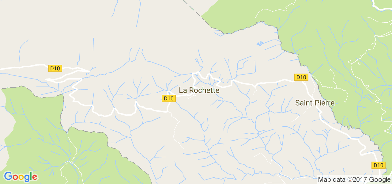 map de la ville de La Rochette