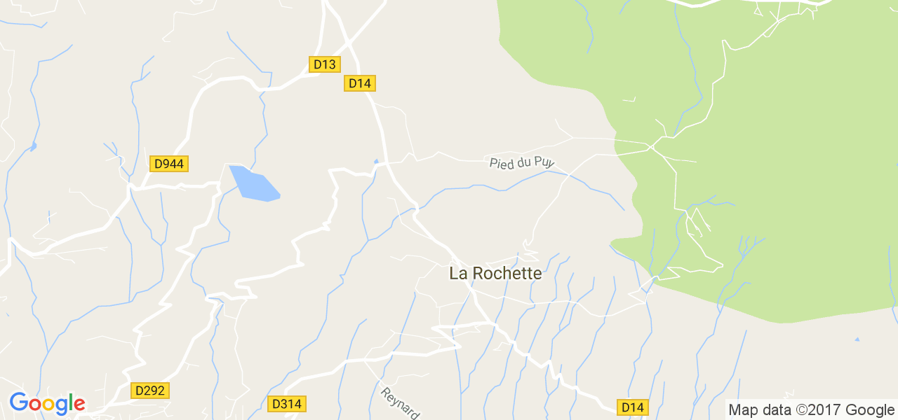 map de la ville de La Rochette