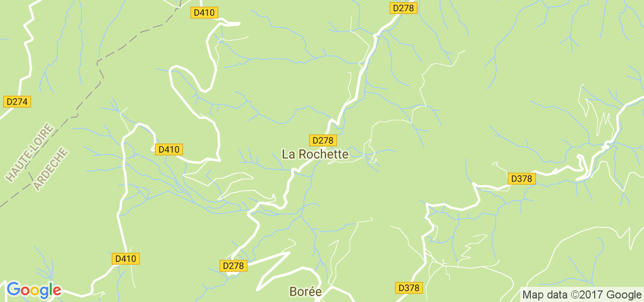 map de la ville de La Rochette