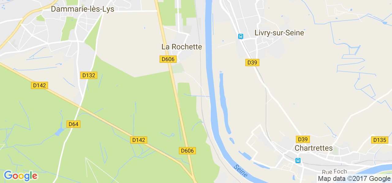 map de la ville de La Rochette