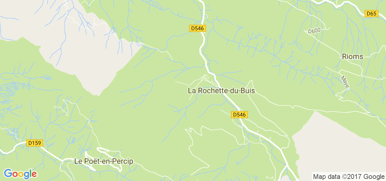 map de la ville de La Rochette-du-Buis