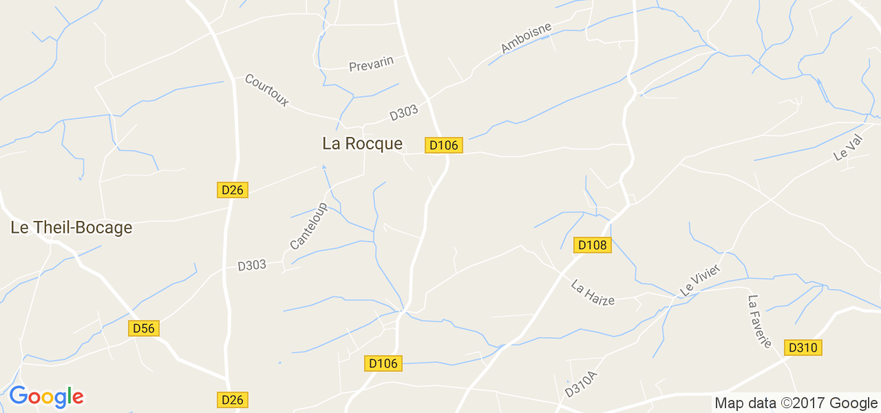 map de la ville de La Rocque