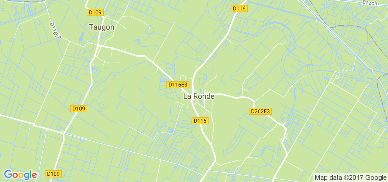 map de la ville de La Ronde