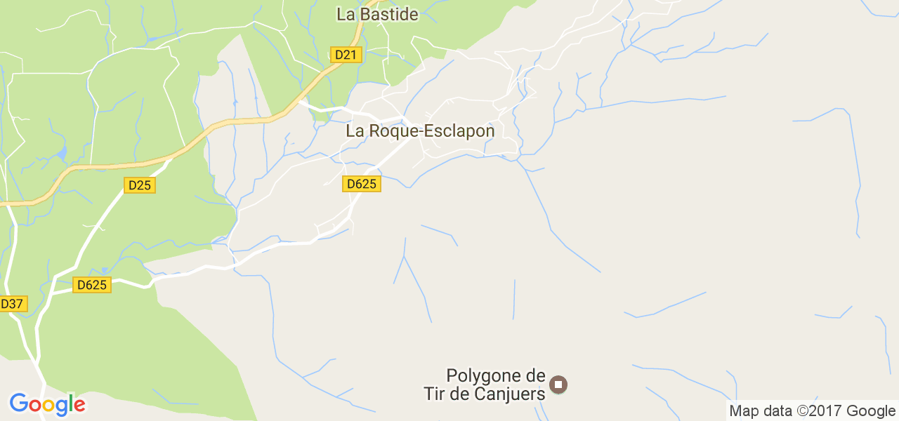 map de la ville de La Roque-Esclapon