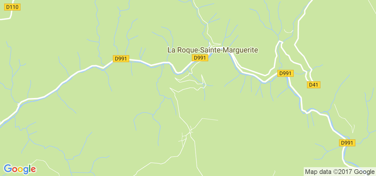 map de la ville de La Roque-Sainte-Marguerite