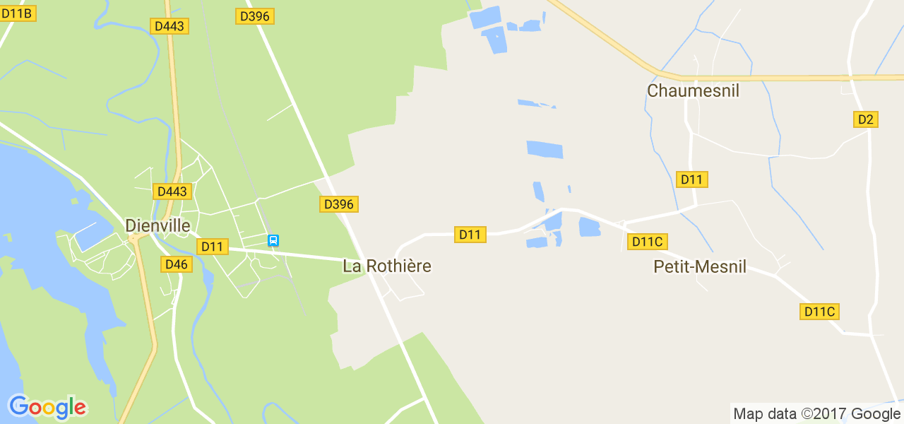 map de la ville de La Rothière