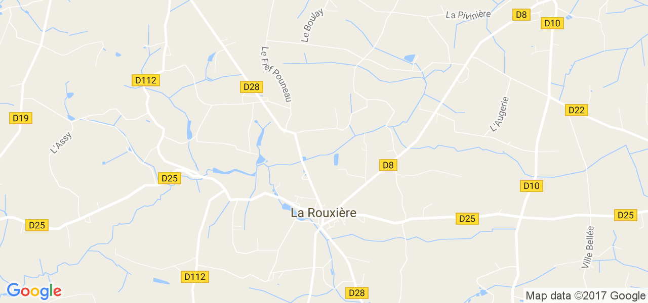 map de la ville de La Rouxière