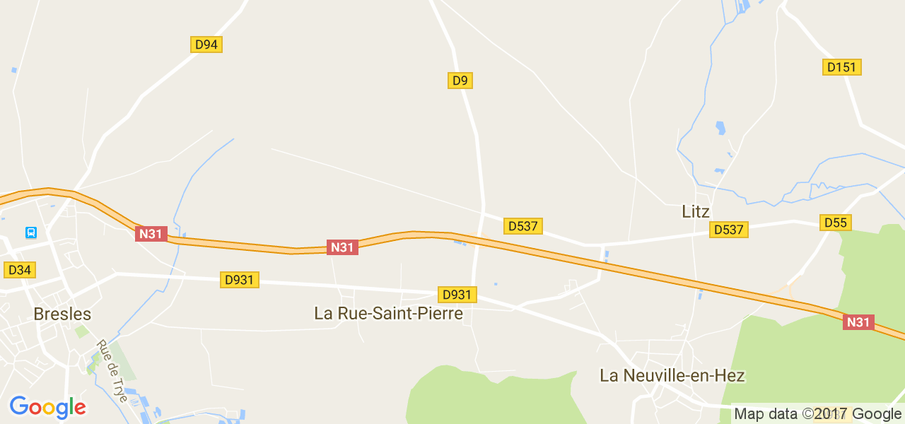 map de la ville de La Rue-Saint-Pierre