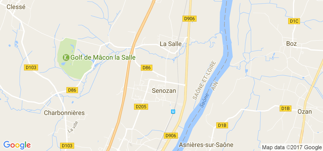 map de la ville de La Salle