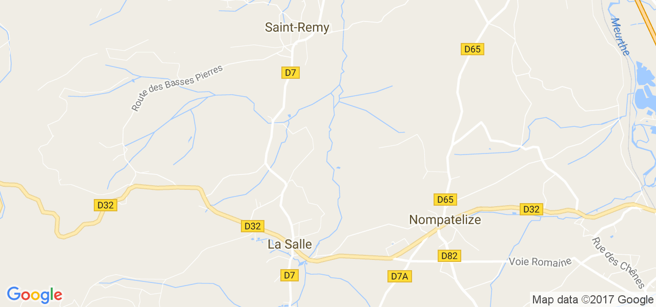 map de la ville de La Salle