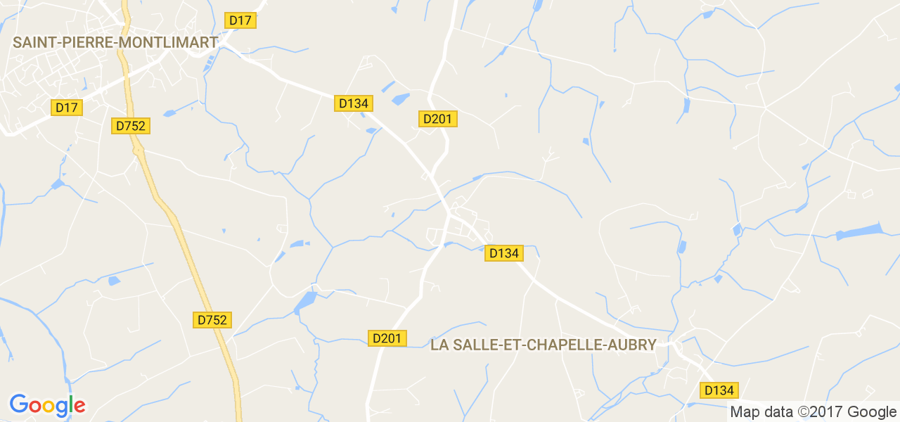 map de la ville de La Salle-et-Chapelle-Aubry