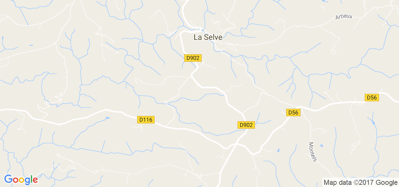 map de la ville de La Selve