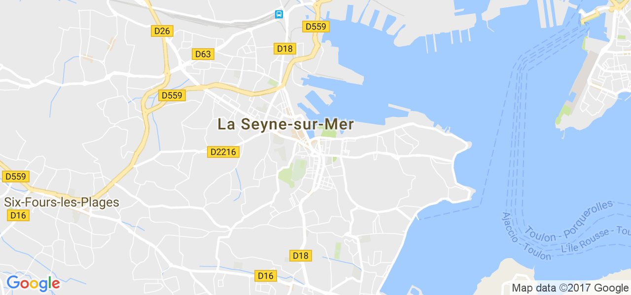 map de la ville de La Seyne-sur-Mer