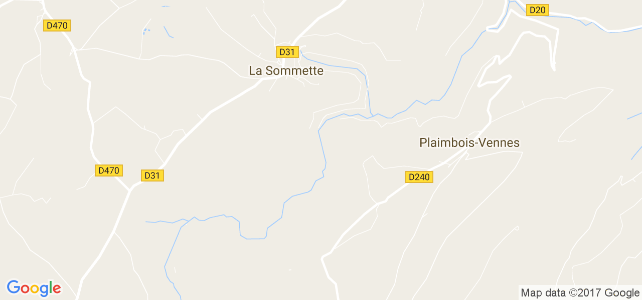 map de la ville de La Sommette