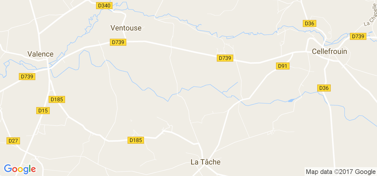 map de la ville de La Tâche