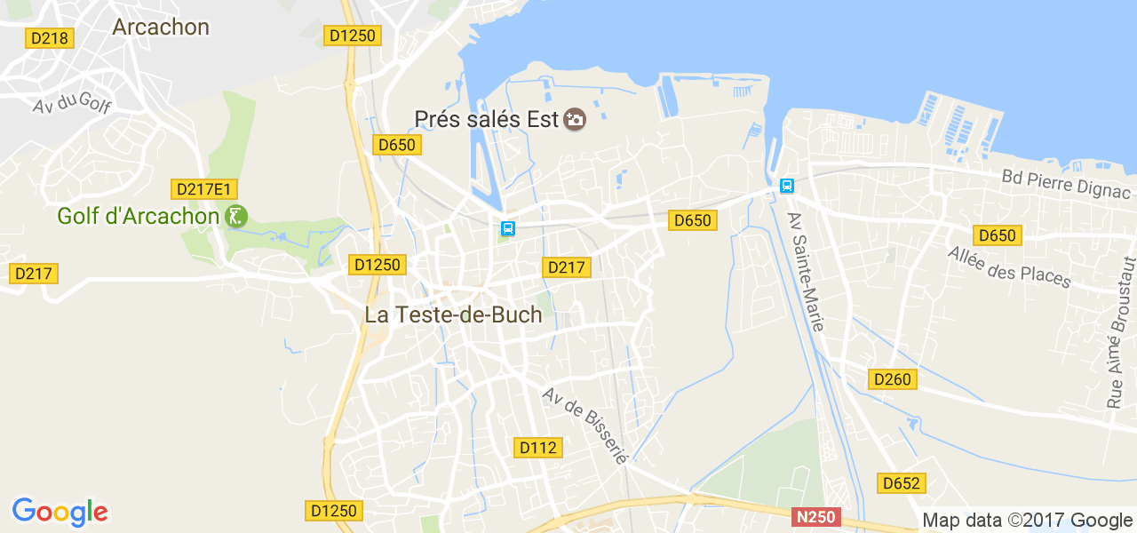 map de la ville de La Teste-de-Buch