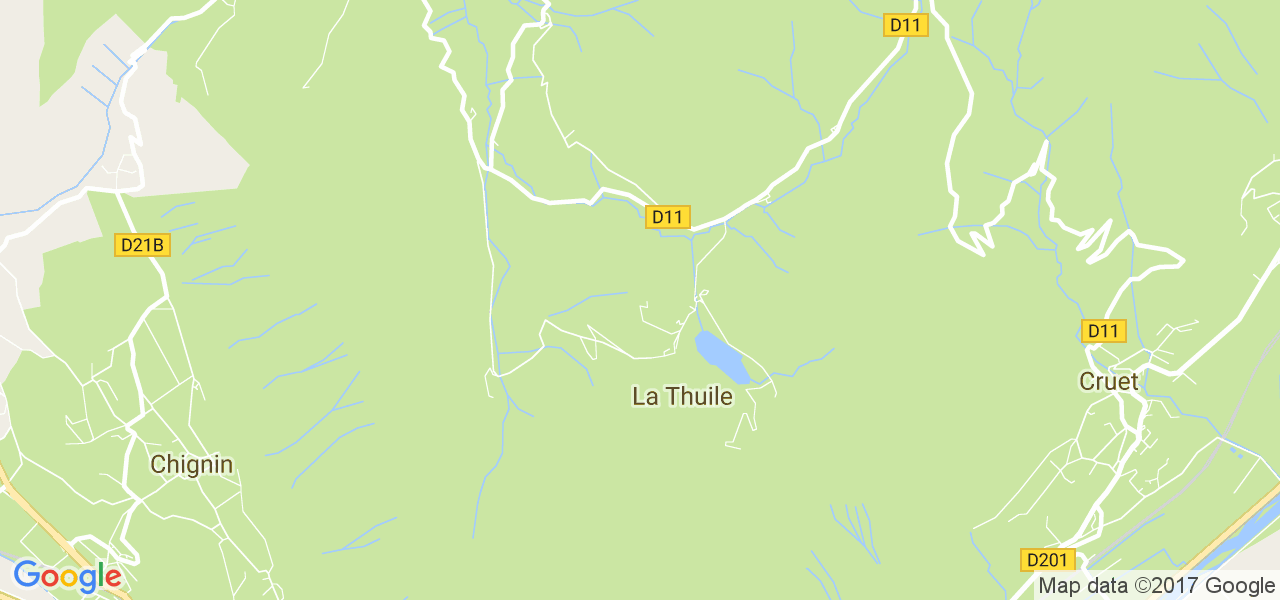 map de la ville de La Thuile