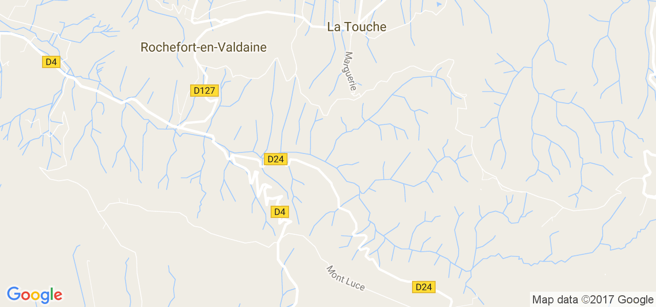 map de la ville de La Touche