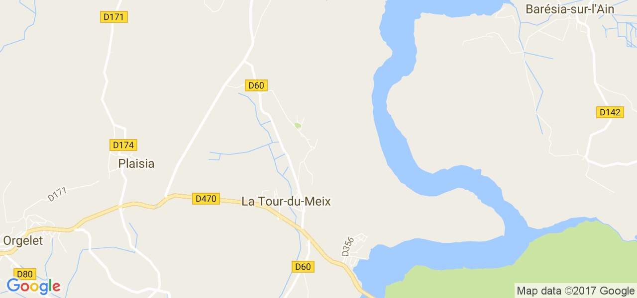 map de la ville de La Tour-du-Meix