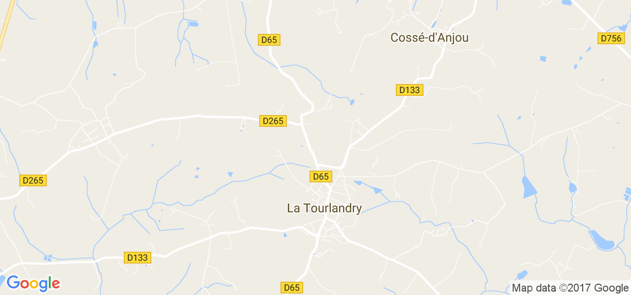 map de la ville de La Tourlandry