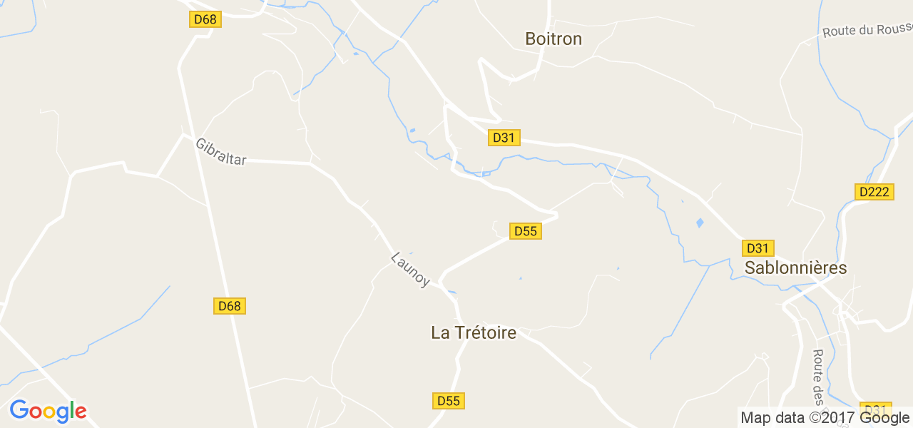 map de la ville de La Trétoire