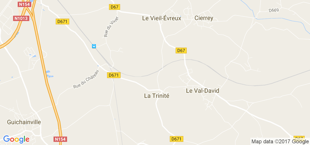 map de la ville de La Trinité