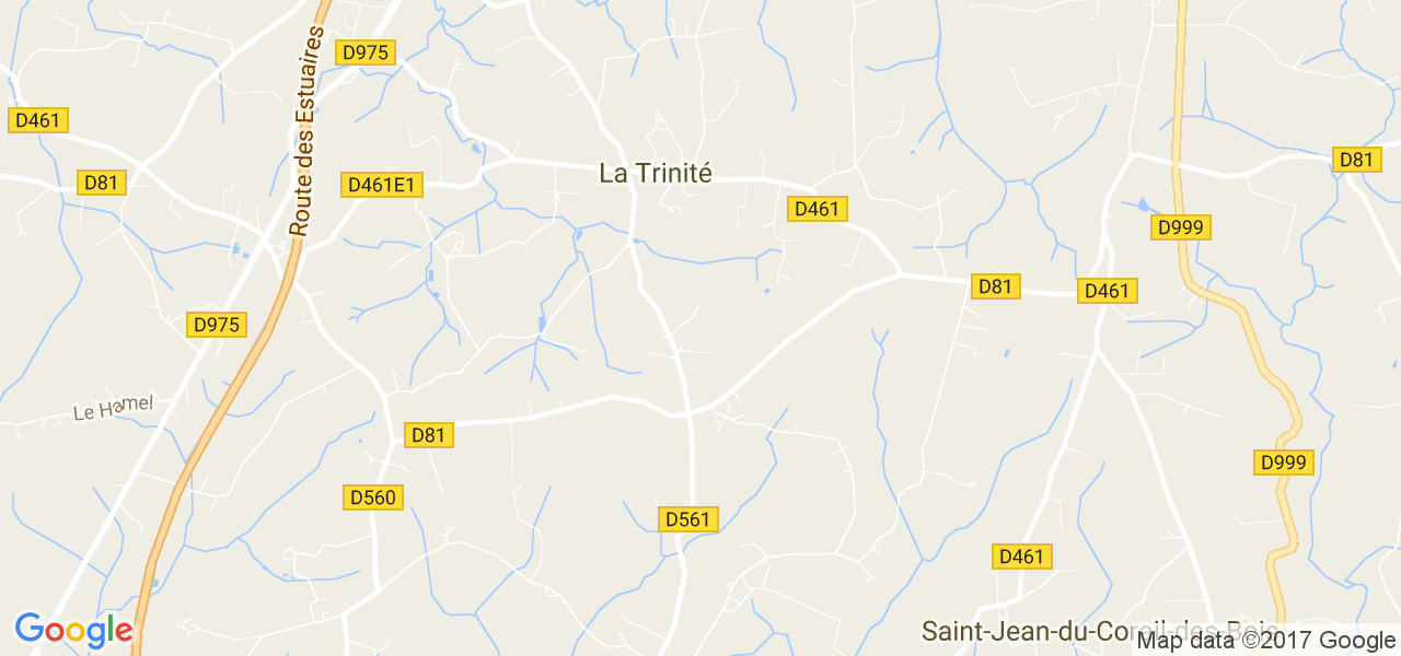 map de la ville de La Trinité