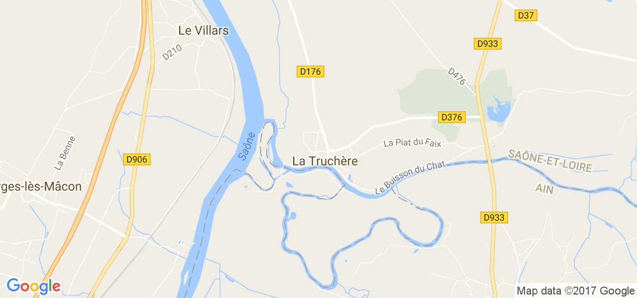 map de la ville de La Truchère